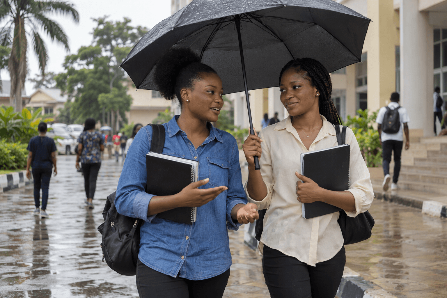 Campus Life After the Rain