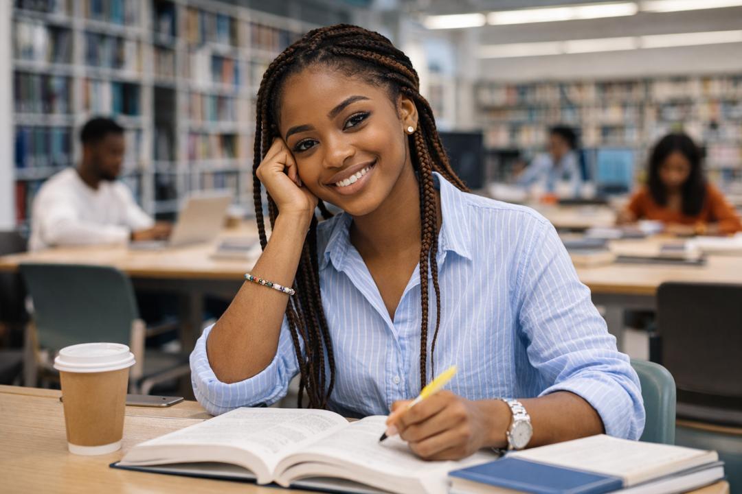 Student completing IJMB registration form