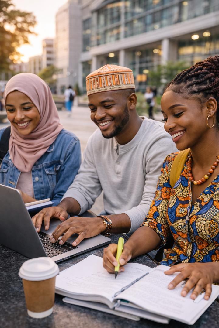 IJMB students studying A-Level subjects at an accredited study centre in Nigeria
